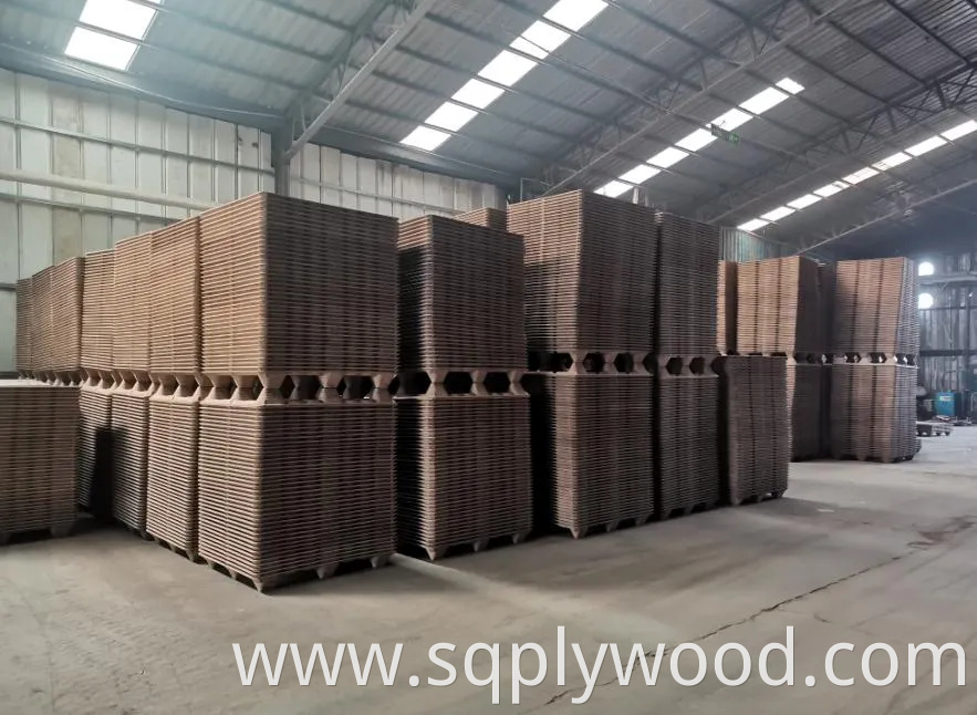 1100X1100mm Mdi Glue Compressed Wood Pallet Molded Presswood Pallets for Package